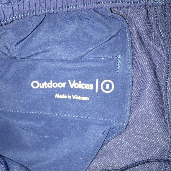 Outdoor Voices Blue Hiking Trek Pants | Zippper Pockets | Size S - Picture 4 of 7